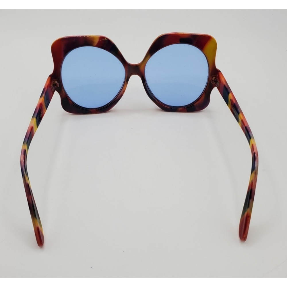Vintage Designer Dr Peepers Sunglasses Tie Dye‎ Large Rainbow S77303